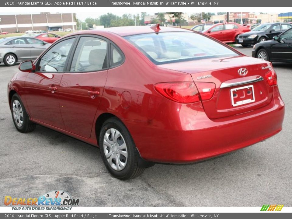 2010 Hyundai Elantra GLS Apple Red Pearl / Beige Photo #5