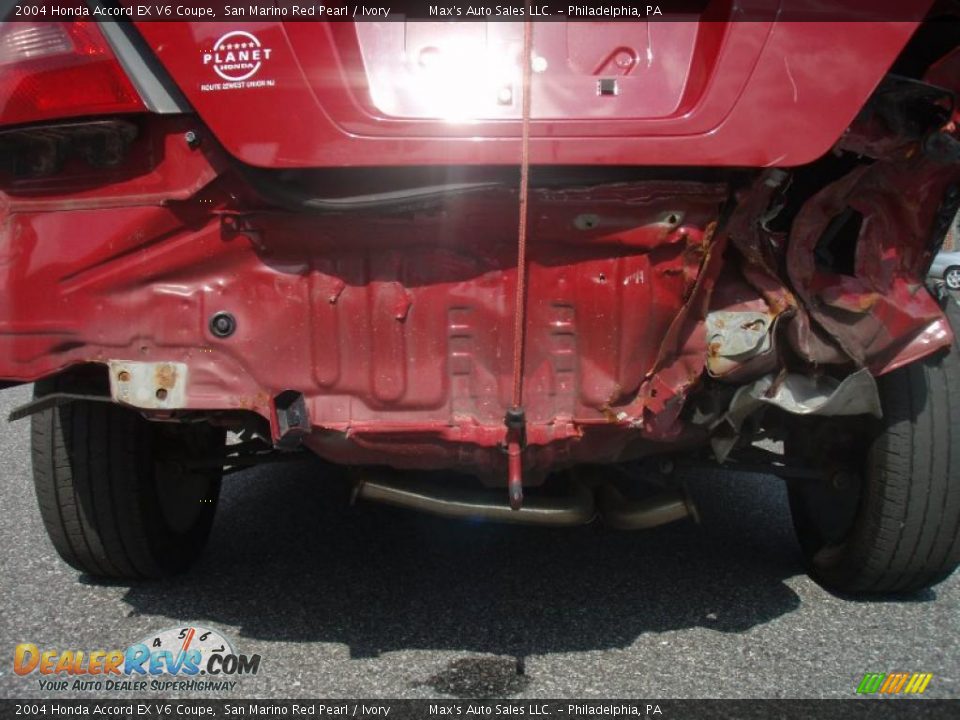 2004 Honda Accord EX V6 Coupe San Marino Red Pearl / Ivory Photo #5