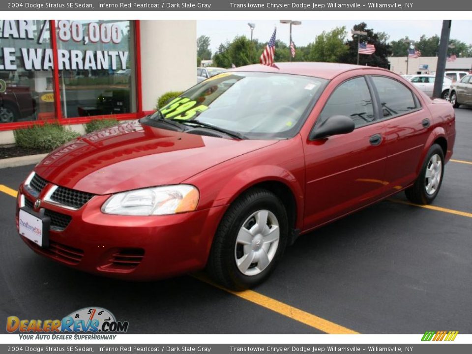 2004 Dodge Stratus SE Sedan Inferno Red Pearlcoat / Dark Slate Gray Photo #1