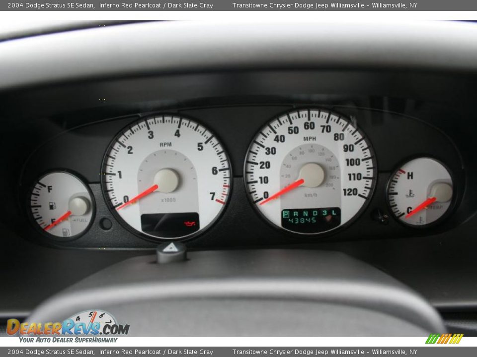 2004 Dodge Stratus SE Sedan Inferno Red Pearlcoat / Dark Slate Gray Photo #3