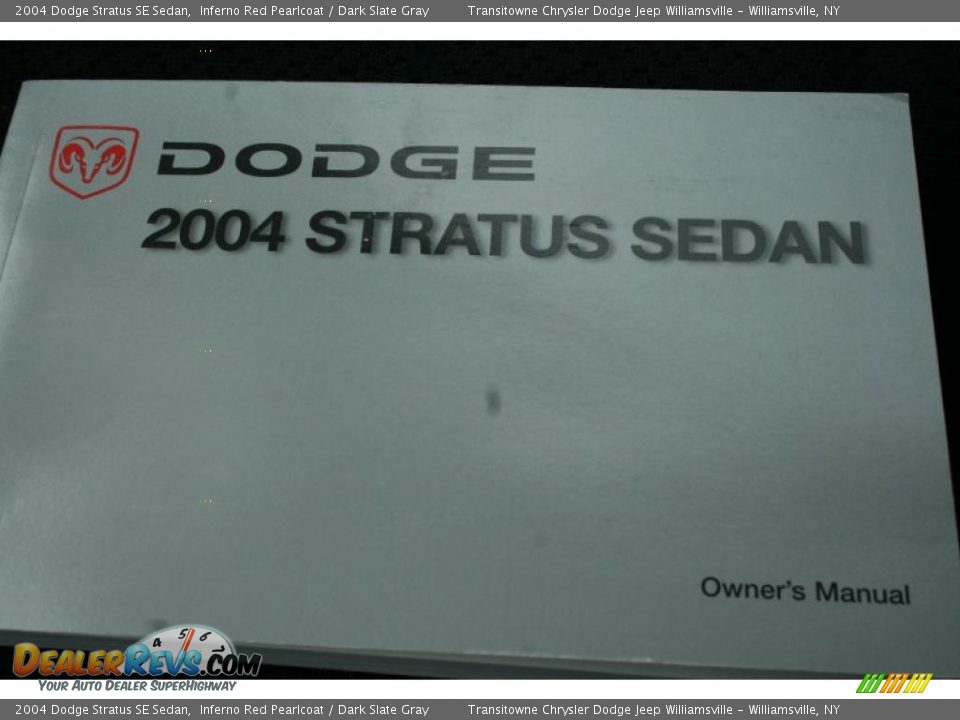 2004 Dodge Stratus SE Sedan Inferno Red Pearlcoat / Dark Slate Gray Photo #4
