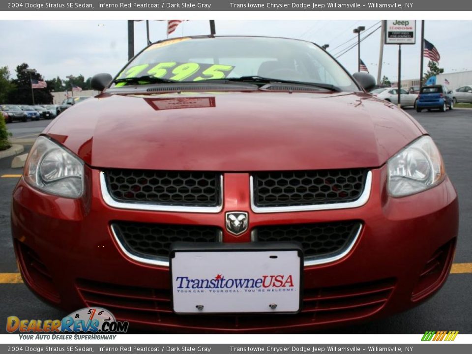 2004 Dodge Stratus SE Sedan Inferno Red Pearlcoat / Dark Slate Gray Photo #21