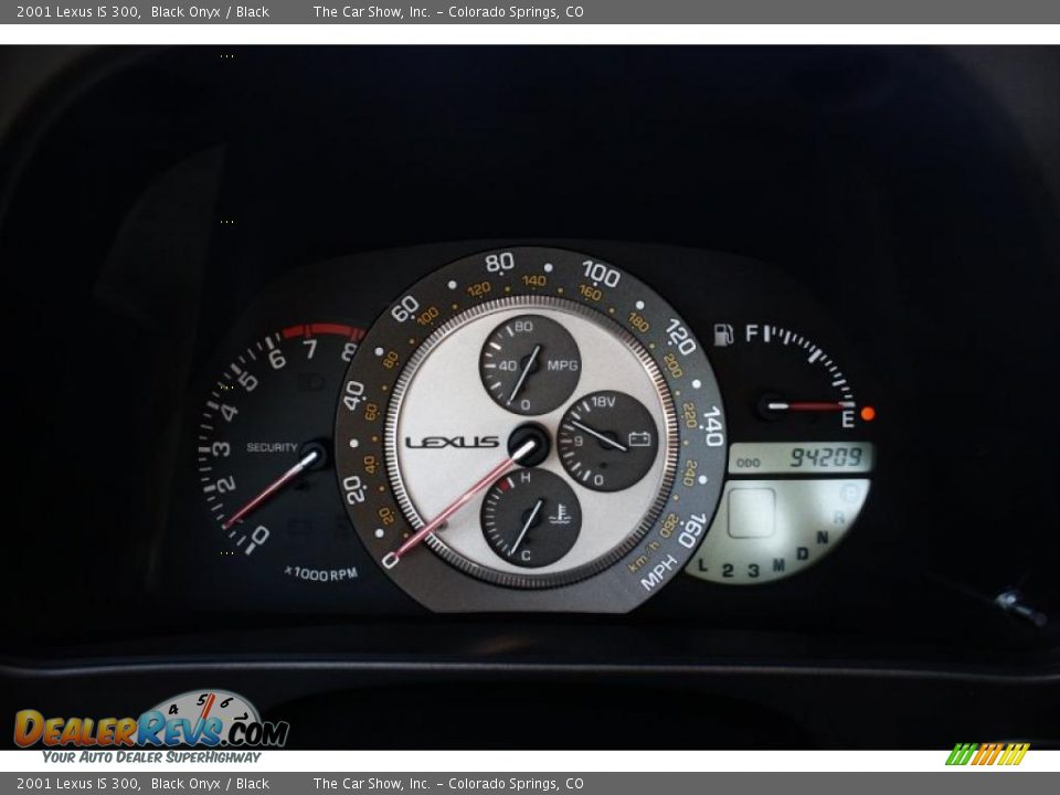 2001 Lexus IS 300 Black Onyx / Black Photo #9