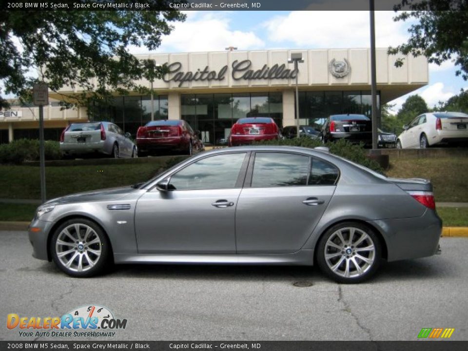 2008 BMW M5 Sedan Space Grey Metallic / Black Photo #1