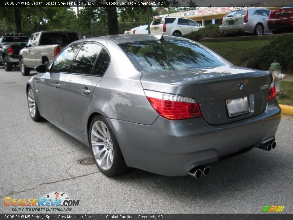 2008 BMW M5 Sedan Space Grey Metallic / Black Photo #2