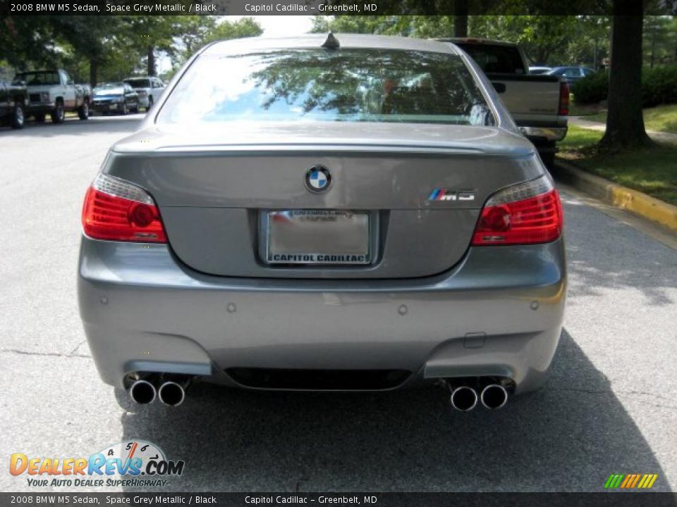 2008 BMW M5 Sedan Space Grey Metallic / Black Photo #3