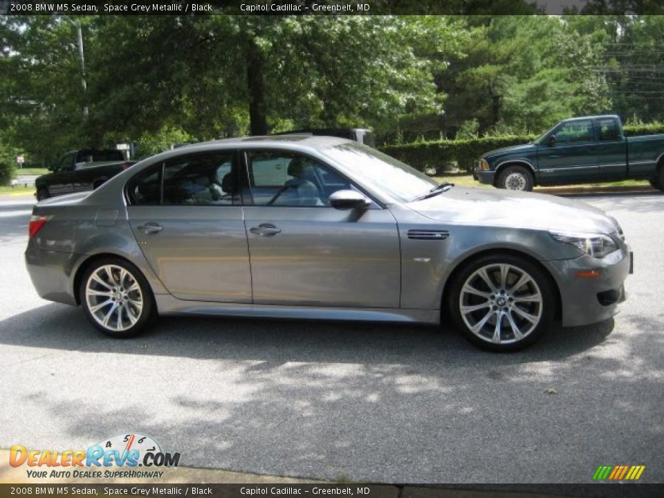 2008 BMW M5 Sedan Space Grey Metallic / Black Photo #5