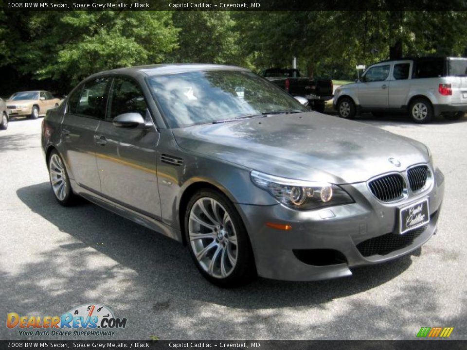 2008 BMW M5 Sedan Space Grey Metallic / Black Photo #6