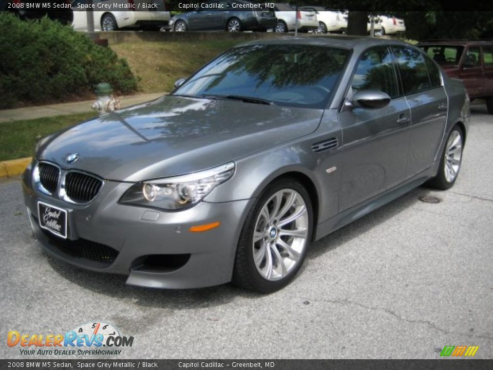 2008 BMW M5 Sedan Space Grey Metallic / Black Photo #8