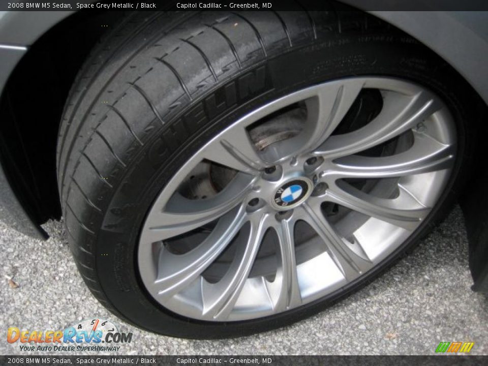 2008 BMW M5 Sedan Space Grey Metallic / Black Photo #9