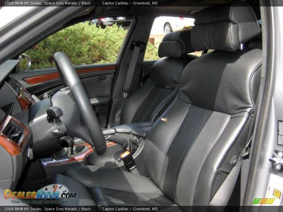 2008 BMW M5 Sedan Space Grey Metallic / Black Photo #11