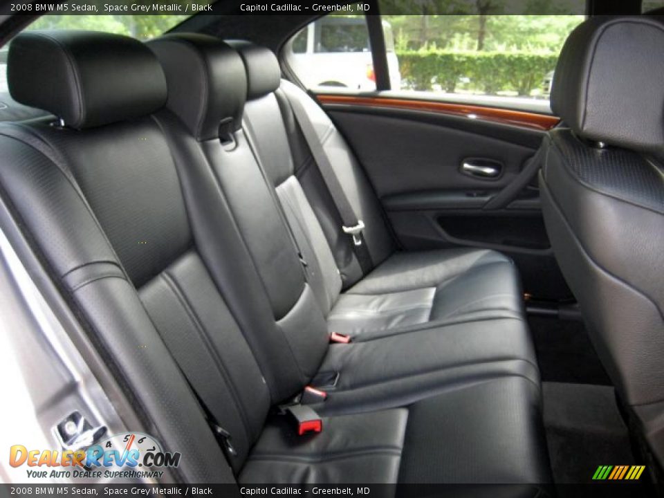 2008 BMW M5 Sedan Space Grey Metallic / Black Photo #13