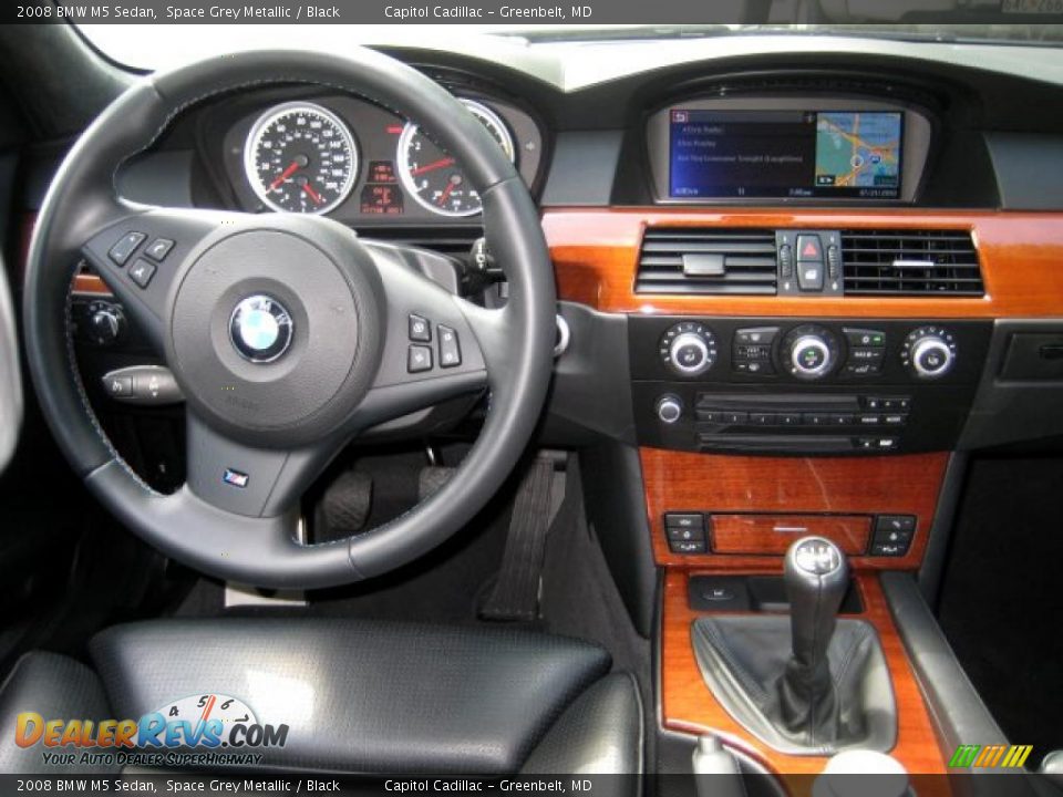 2008 BMW M5 Sedan Space Grey Metallic / Black Photo #15