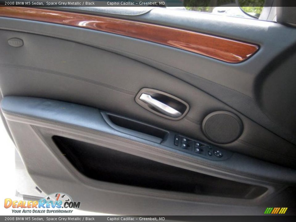 2008 BMW M5 Sedan Space Grey Metallic / Black Photo #21
