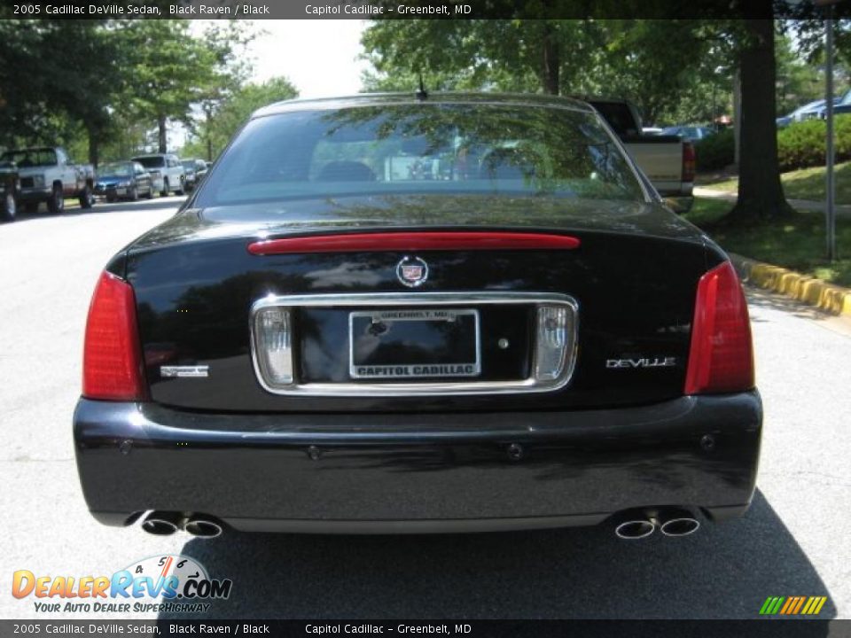 2005 Cadillac DeVille Sedan Black Raven / Black Photo #3