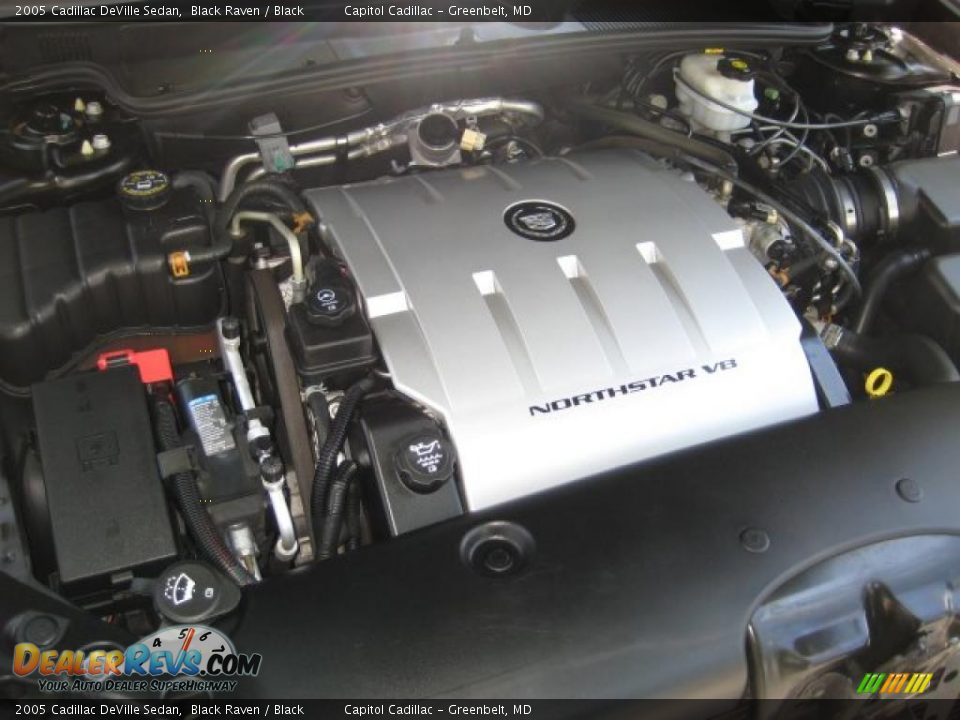 2005 Cadillac DeVille Sedan Black Raven / Black Photo #10