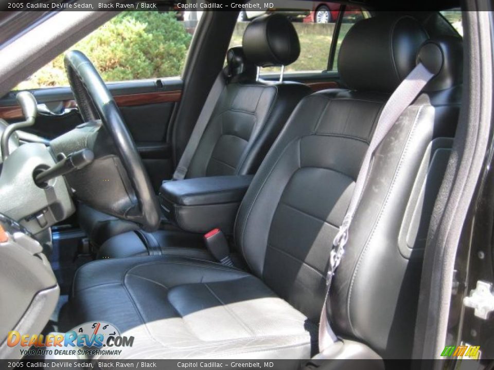 2005 Cadillac DeVille Sedan Black Raven / Black Photo #11
