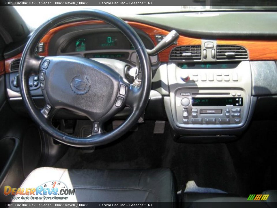 2005 Cadillac DeVille Sedan Black Raven / Black Photo #15
