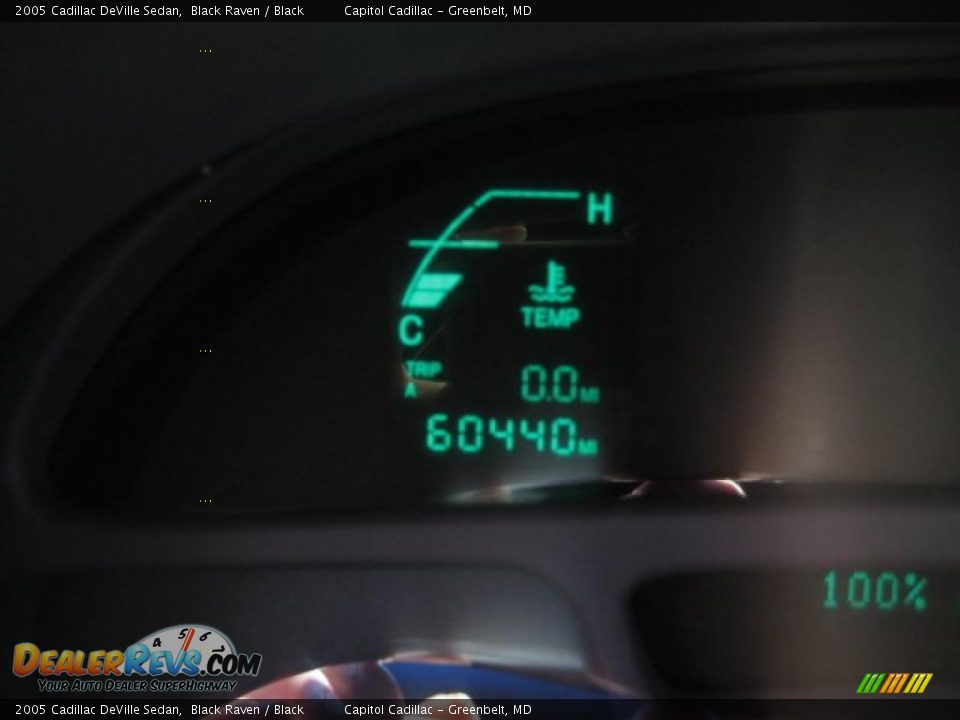 2005 Cadillac DeVille Sedan Black Raven / Black Photo #23