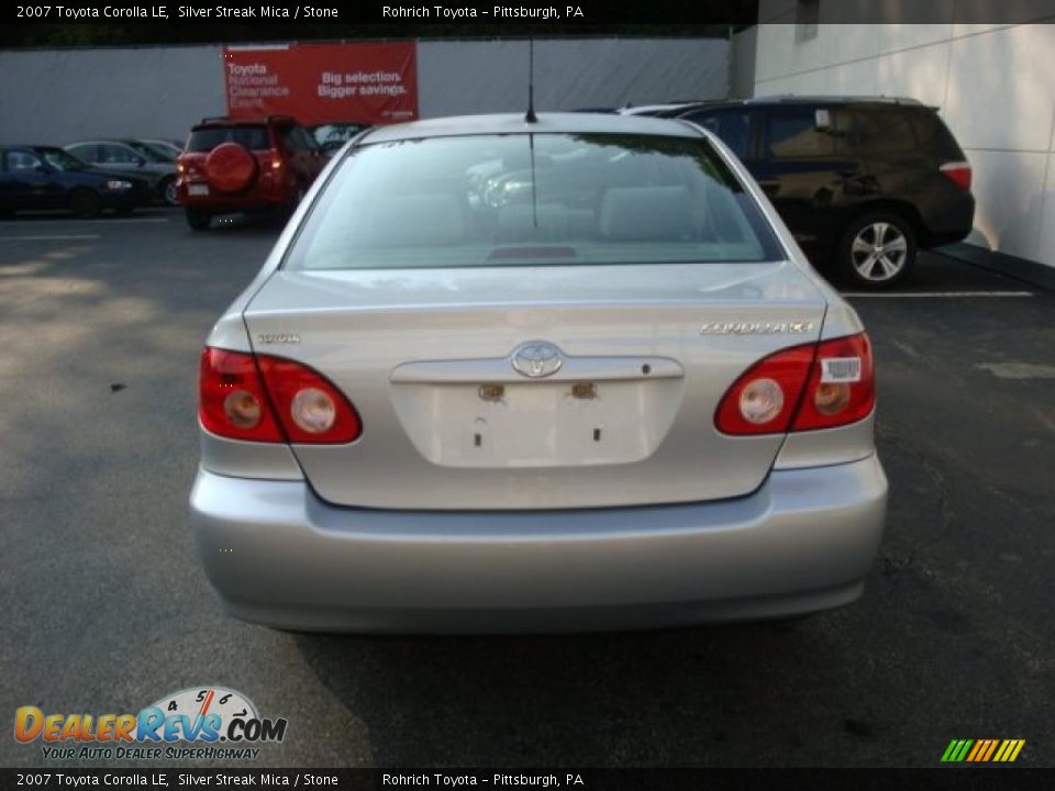 2007 Toyota Corolla LE Silver Streak Mica / Stone Photo #3