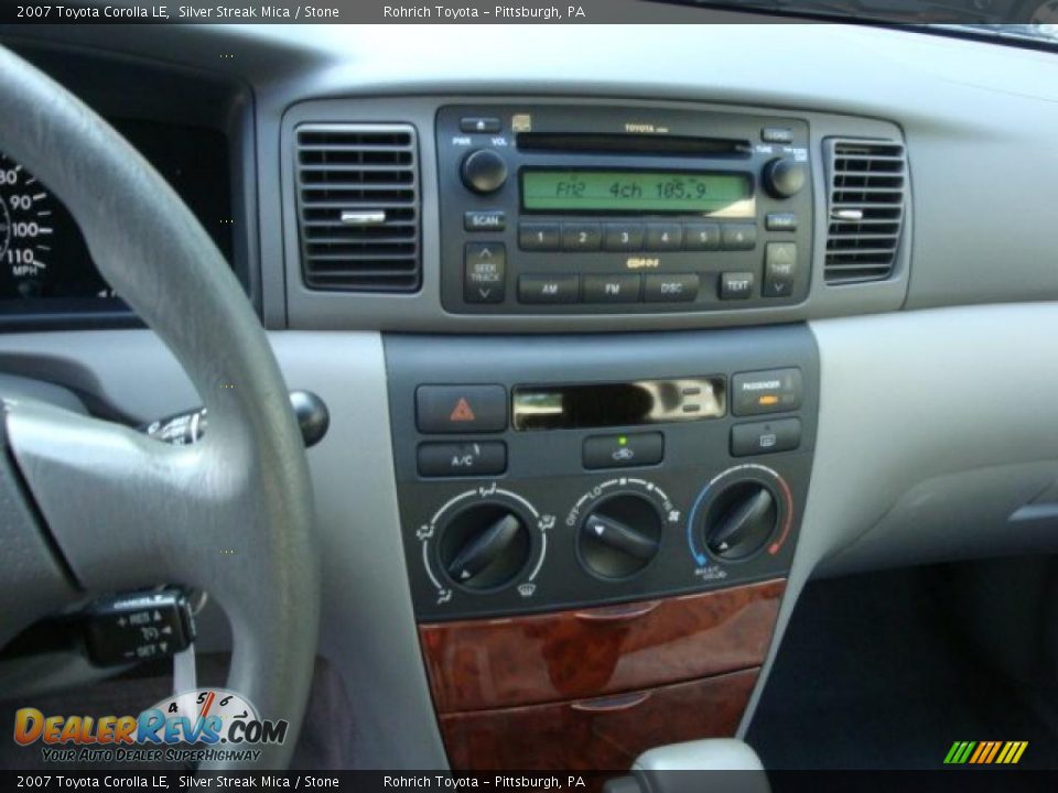 2007 Toyota Corolla LE Silver Streak Mica / Stone Photo #9