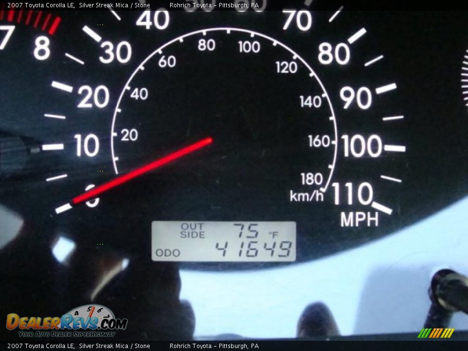 2007 Toyota Corolla LE Silver Streak Mica / Stone Photo #20