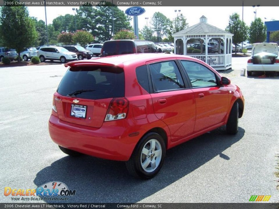 2006 Chevrolet Aveo LT Hatchback Victory Red / Charcoal Photo #5