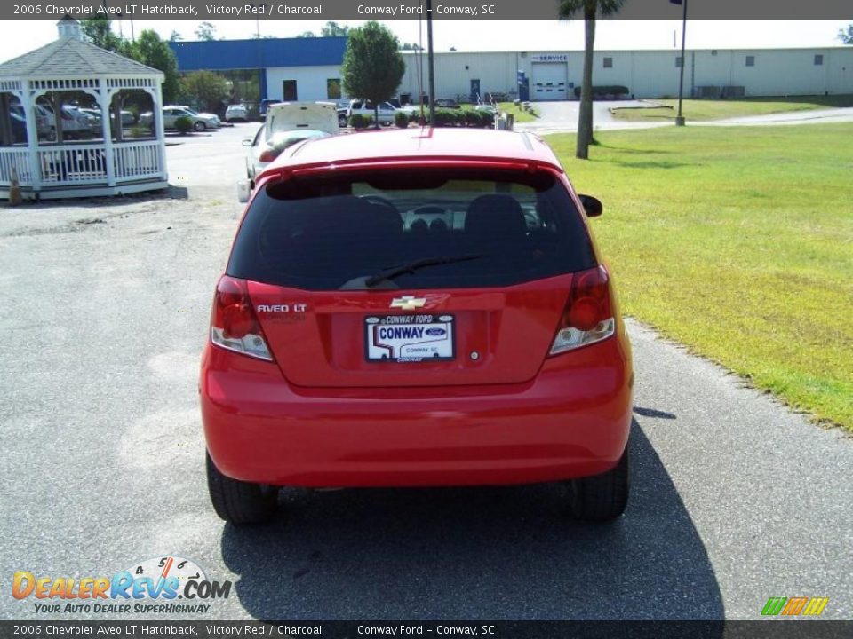 2006 Chevrolet Aveo LT Hatchback Victory Red / Charcoal Photo #6