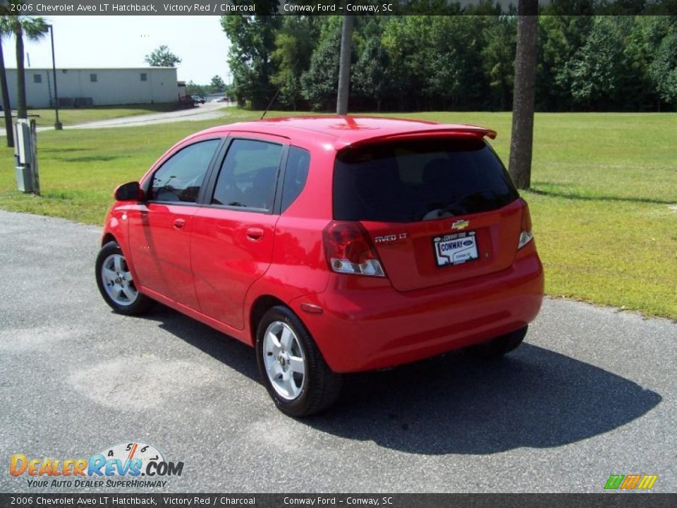 2006 Chevrolet Aveo LT Hatchback Victory Red / Charcoal Photo #7