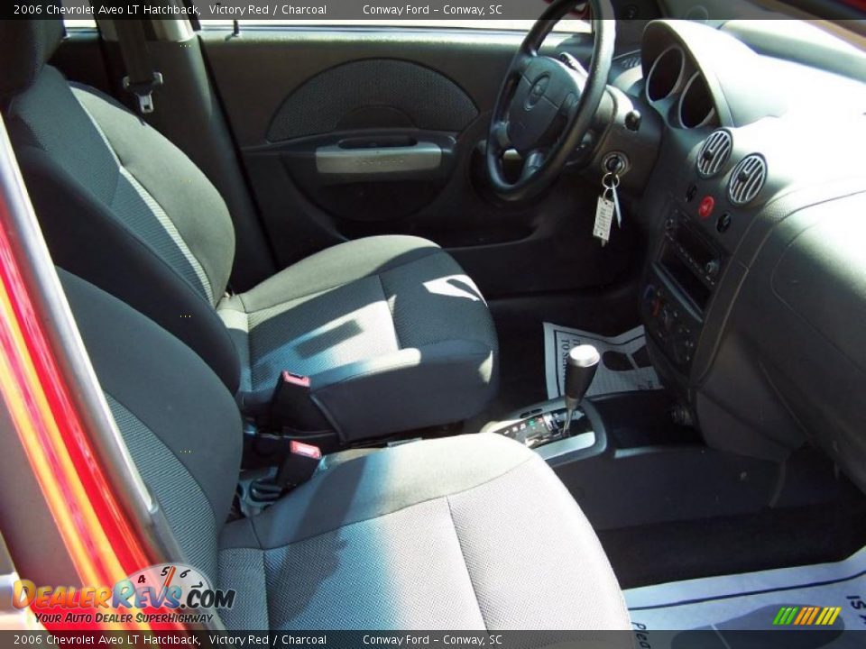 2006 Chevrolet Aveo LT Hatchback Victory Red / Charcoal Photo #16