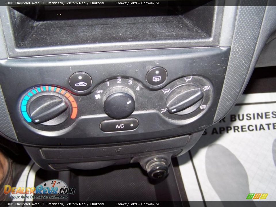 2006 Chevrolet Aveo LT Hatchback Victory Red / Charcoal Photo #24