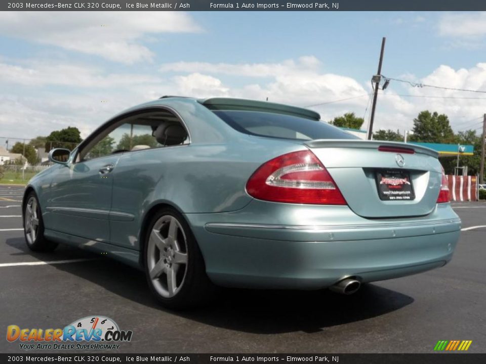 2003 Mercedes-Benz CLK 320 Coupe Ice Blue Metallic / Ash Photo #4