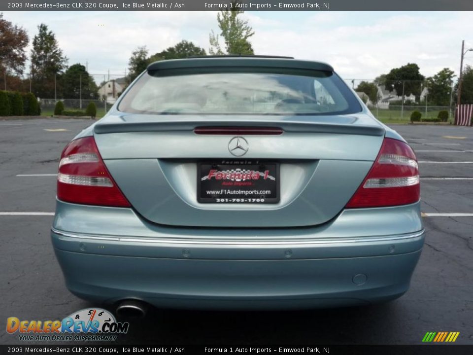 2003 Mercedes-Benz CLK 320 Coupe Ice Blue Metallic / Ash Photo #7