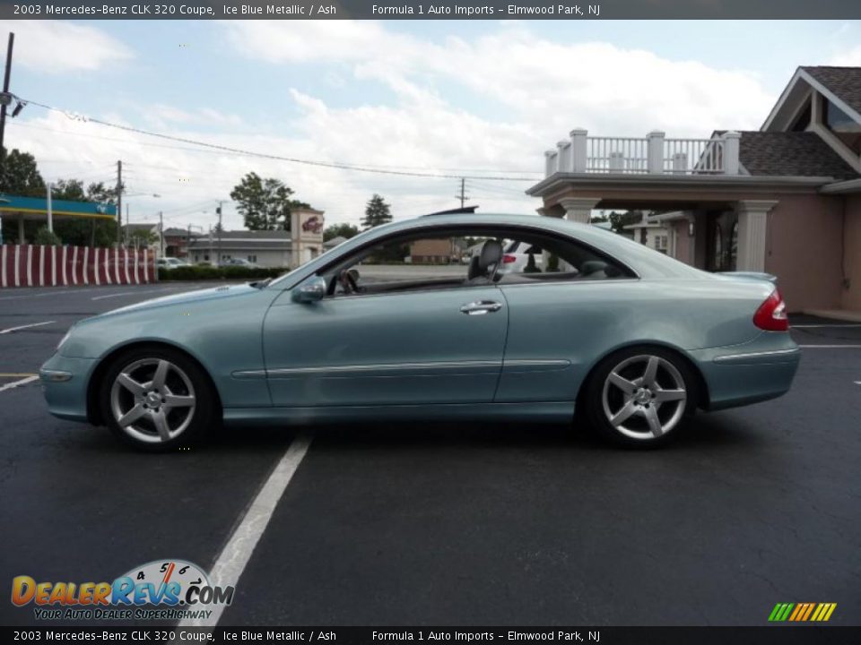 2003 Mercedes-Benz CLK 320 Coupe Ice Blue Metallic / Ash Photo #8