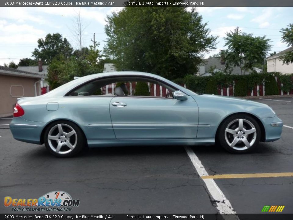 2003 Mercedes-Benz CLK 320 Coupe Ice Blue Metallic / Ash Photo #9