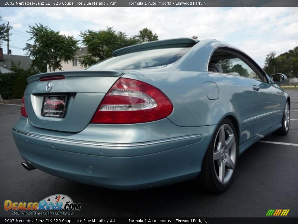 2003 Mercedes-Benz CLK 320 Coupe Ice Blue Metallic / Ash Photo #10