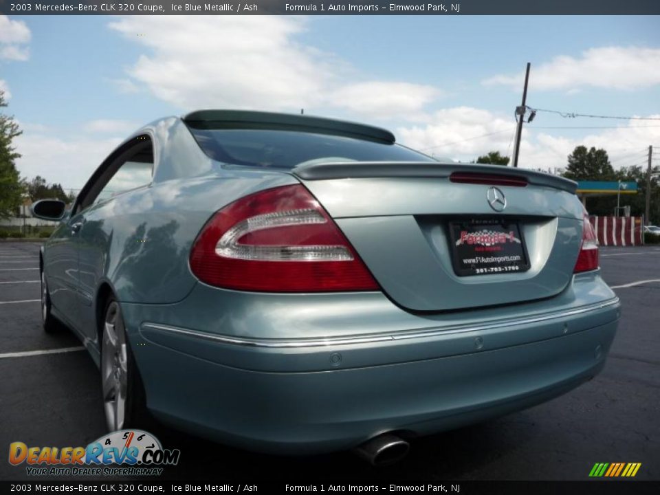 2003 Mercedes-Benz CLK 320 Coupe Ice Blue Metallic / Ash Photo #11