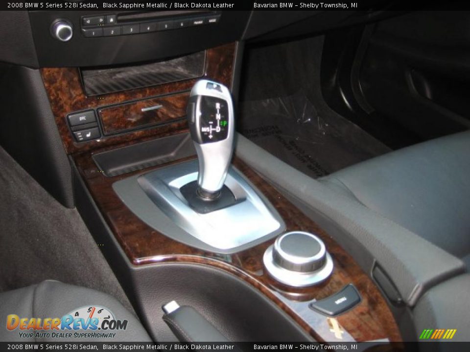 2008 BMW 5 Series 528i Sedan Black Sapphire Metallic / Black Dakota Leather Photo #20