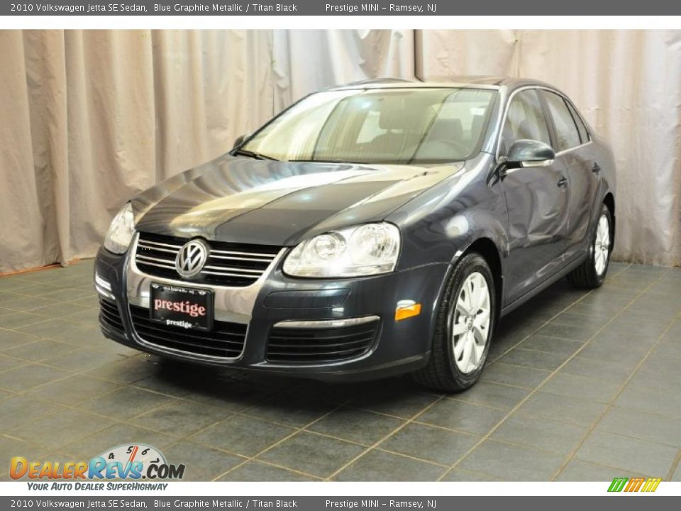 2010 Volkswagen Jetta SE Sedan Blue Graphite Metallic / Titan Black Photo #1