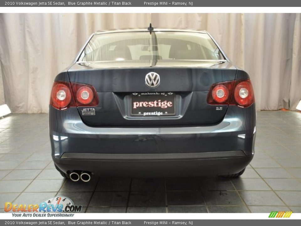 2010 Volkswagen Jetta SE Sedan Blue Graphite Metallic / Titan Black Photo #3