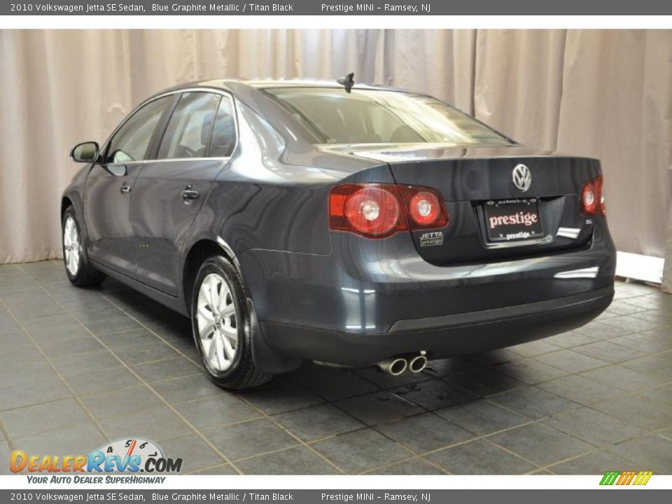2010 Volkswagen Jetta SE Sedan Blue Graphite Metallic / Titan Black Photo #4