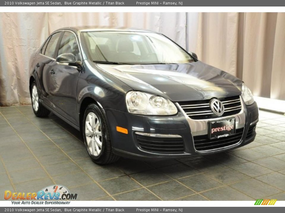 2010 Volkswagen Jetta SE Sedan Blue Graphite Metallic / Titan Black Photo #7