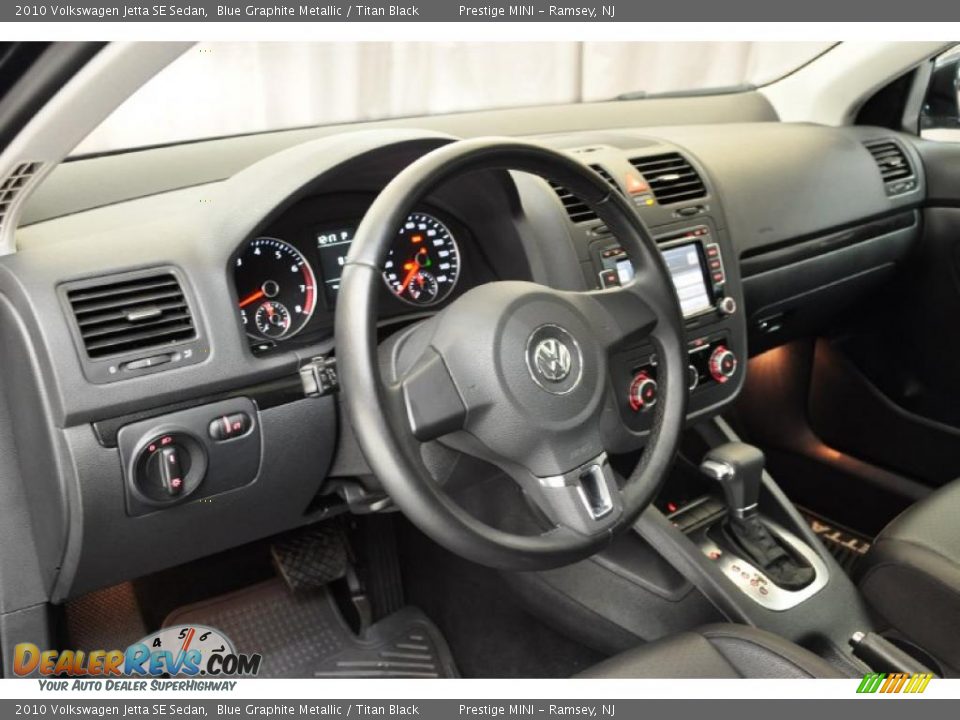 2010 Volkswagen Jetta SE Sedan Blue Graphite Metallic / Titan Black Photo #11