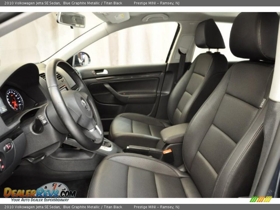2010 Volkswagen Jetta SE Sedan Blue Graphite Metallic / Titan Black Photo #12