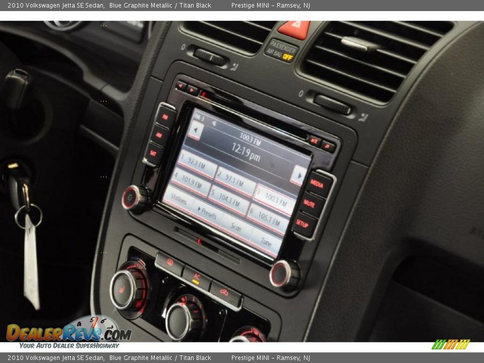 2010 Volkswagen Jetta SE Sedan Blue Graphite Metallic / Titan Black Photo #13