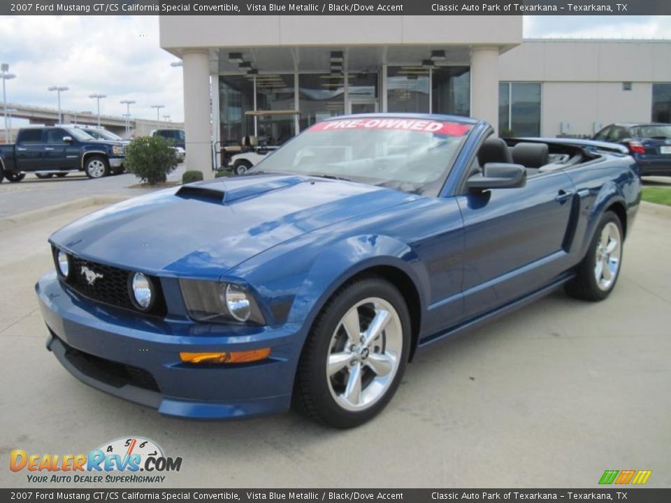 2007 Ford Mustang GT/CS California Special Convertible Vista Blue Metallic / Black/Dove Accent Photo #1