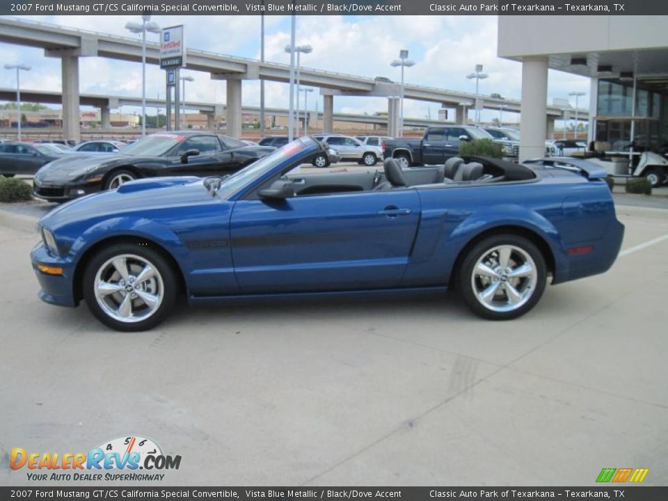 2007 Ford Mustang GT/CS California Special Convertible Vista Blue Metallic / Black/Dove Accent Photo #3