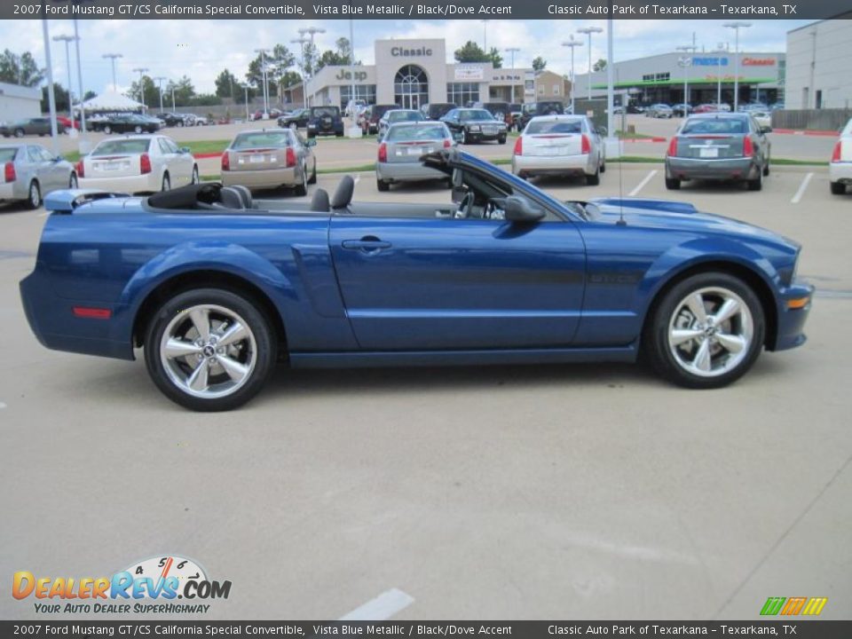 2007 Ford Mustang GT/CS California Special Convertible Vista Blue Metallic / Black/Dove Accent Photo #4