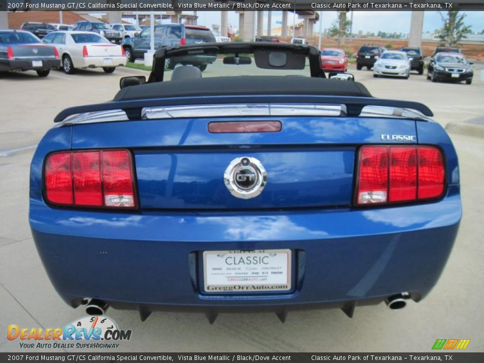 2007 Ford Mustang GT/CS California Special Convertible Vista Blue Metallic / Black/Dove Accent Photo #6