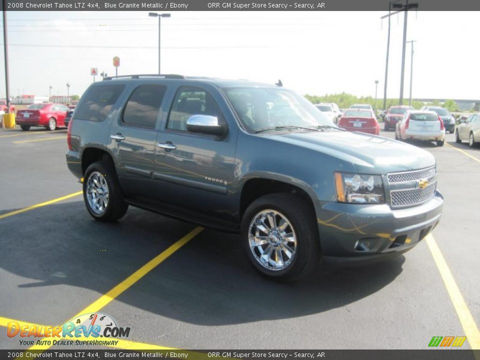 2008 Chevrolet Tahoe LTZ 4x4 Blue Granite Metallic / Ebony Photo #3